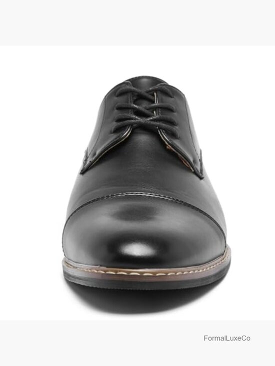 Men\'s Oxfords Cap Toe Dress Shoes Lace Up Formal Business Work main image 7